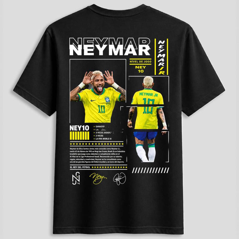 Kişiye Özel Neymar Tasarımlı Kaliteli Tişört